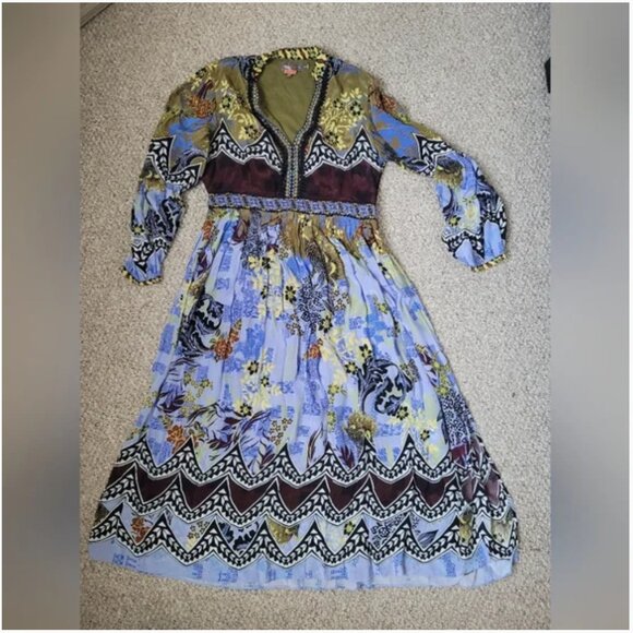 Anthropologie Bhanuni by Jyoti Patterned Maxi Dress size 16 - Picture 7 of 7